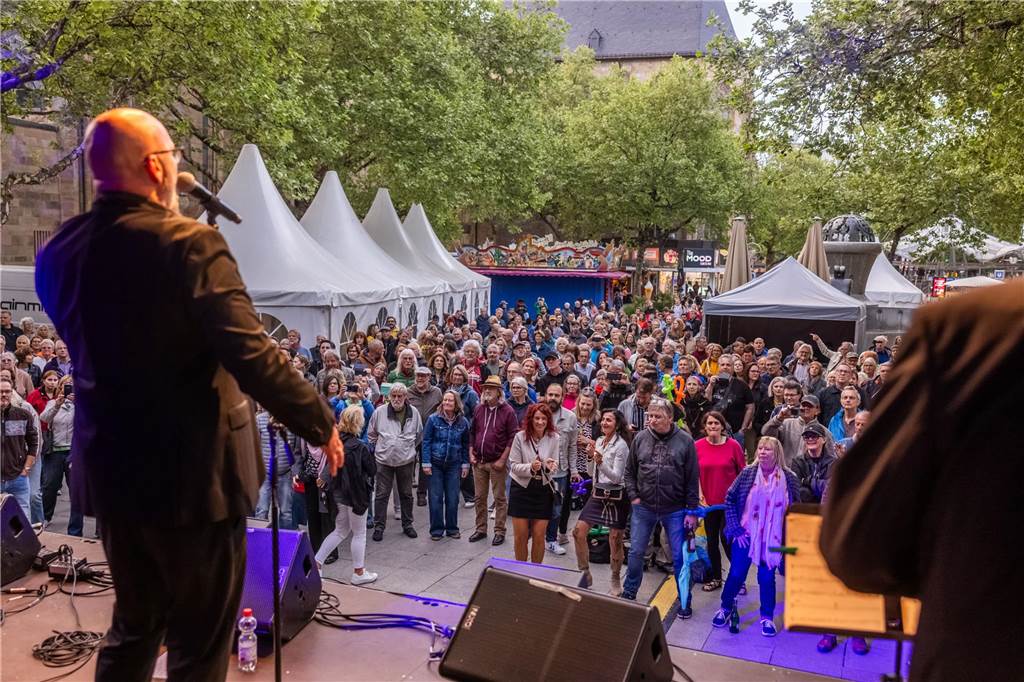 Auf vielen Bühnen in der Innenstadt gab es ab dem Nachmittag Musik.