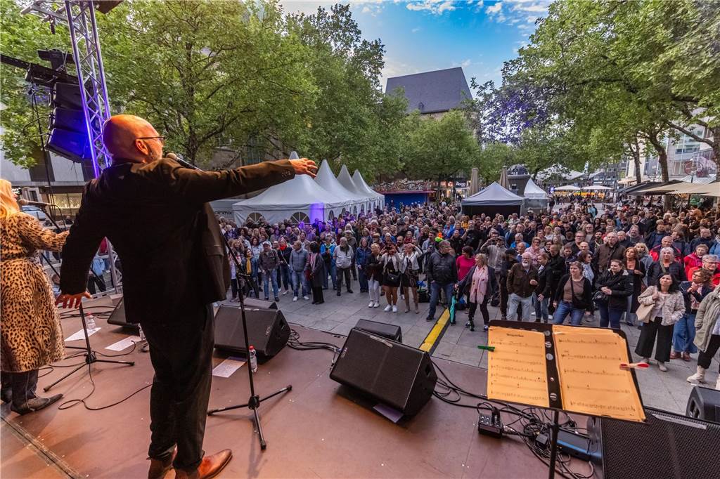 Auf vielen Bühnen in der Innenstadt gab es ab dem Nachmittag Musik.