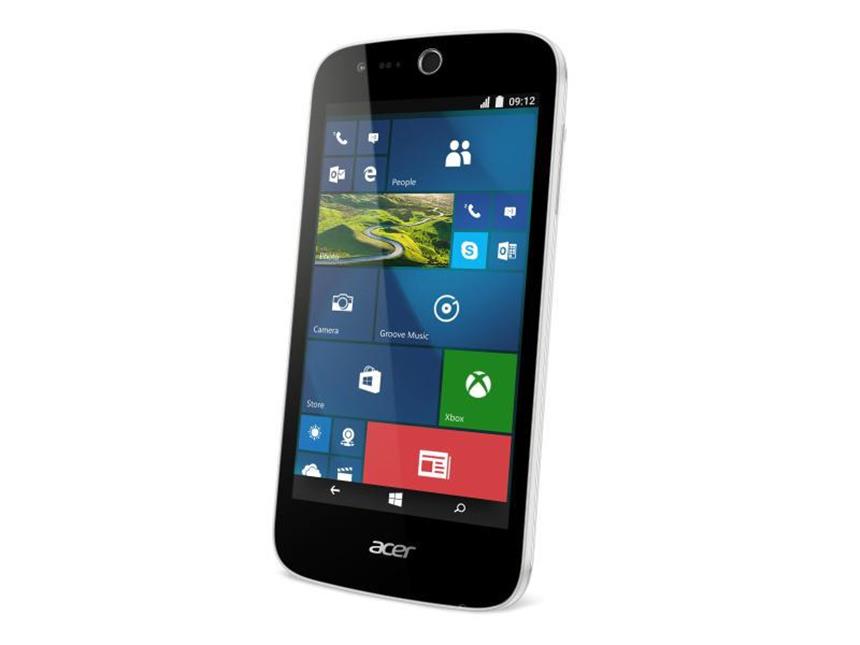 Modul-Rechner bis Gaming-Tablet: IFA-Neuheiten von Acer Auffällige Ecken: Wann die Acer-Smartphones mit Windows 10 Mobile (hier das Liquid M330) auf den Markt kommen, ist noch uklar. Foto: Acer