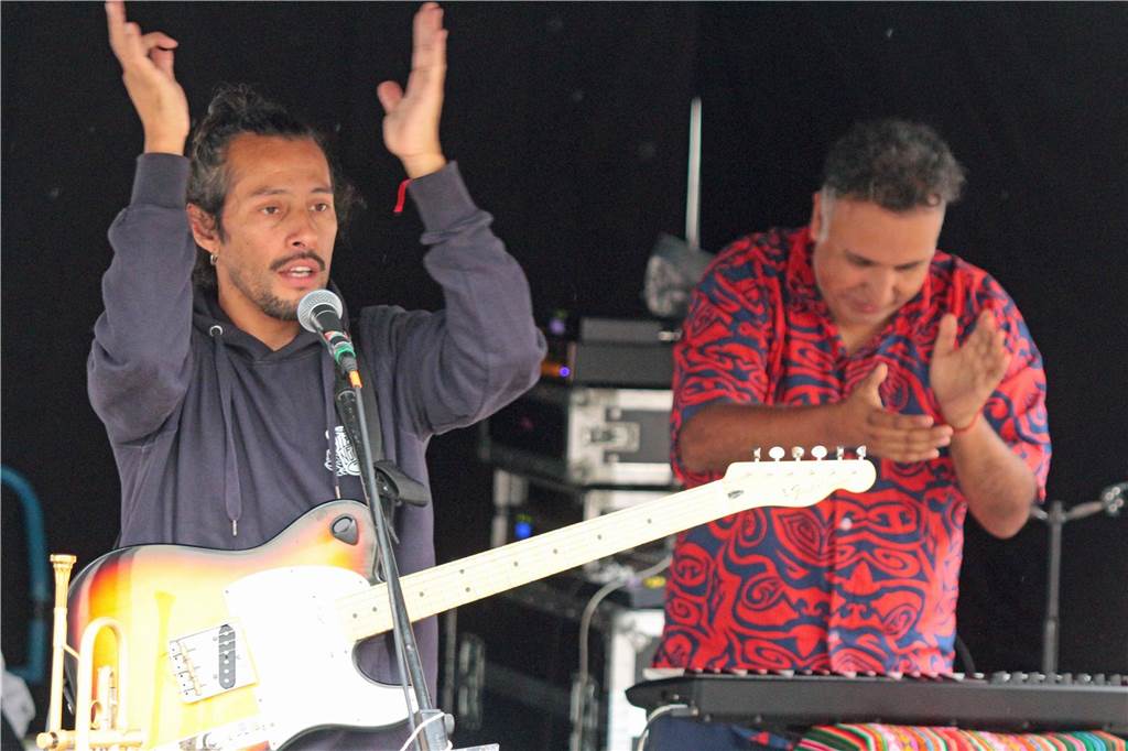 Auftakt des Straßenfestivals Werne 2023 am Freitagnachmittag.El Flecha Negra sorgten mit südamerikanisch-karibischer Musik für Stimmung, auch schon am Freitagnachmittag.