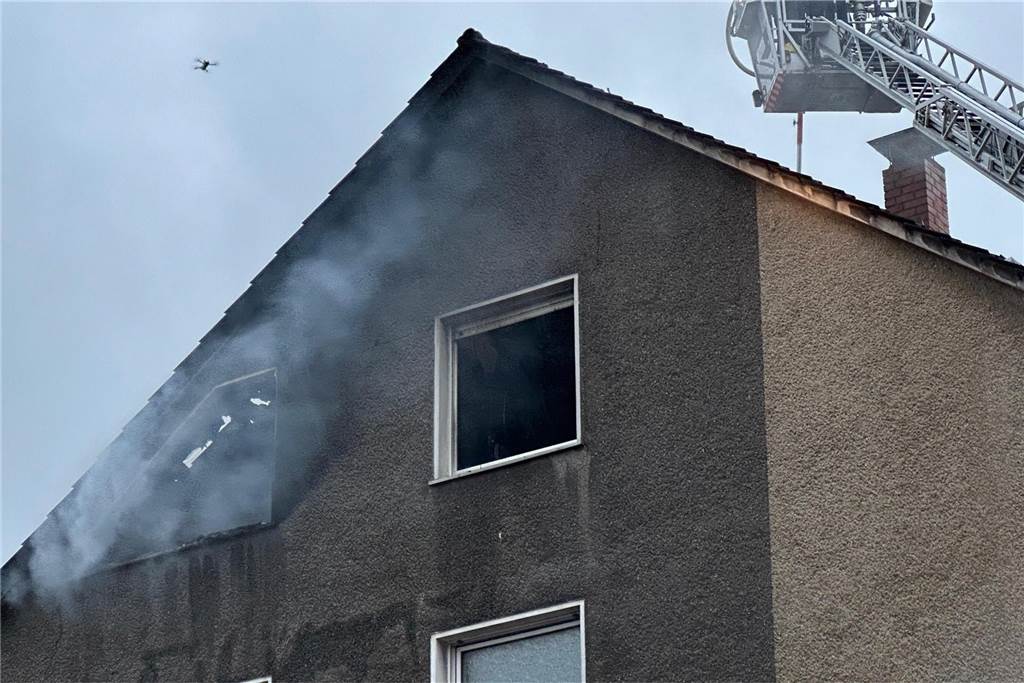 Dachstuhlbrand in Datteln.