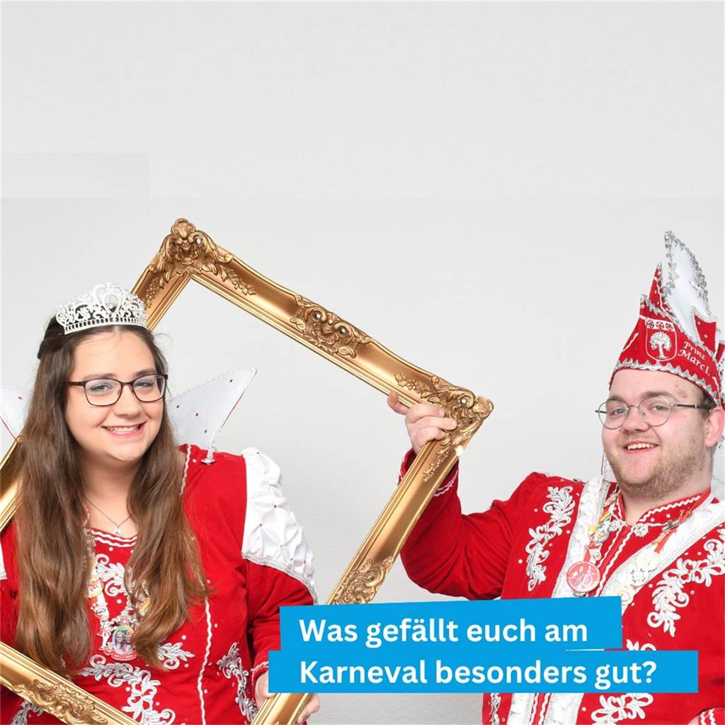 Aus dem Rahmen fallen oder tanzen: An Karneval geht das. Diese verrückte Zeit im Jahr lieben Prinz Marc I. und Prinzessin Laura I. Die beiden sind beste Freunde - und freuen sich, dass sie für eine Session zusammen an der Spitze der Selmer Närrinnen und Narren stehen.