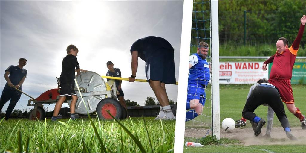 VfB Habinghorst besitzt jetzt neuen Rasen - und hat Frühjahrsputz bei 30 Grad gemacht Aus dem Rumpelrasen beim VfB Habinghorst (Foto rechts) ist durch eine Renovierung offenbar wieder eine gut bespielbare Wiese in der Kampfbahn Habichthorst geworden. Bei der Bewässerung und vor allem beim Frühjahrsputz auf der Anlage packten viele VfB-ler mit an.