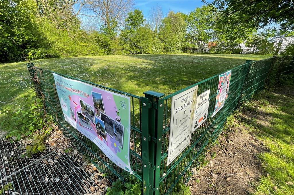 Attraktiv für Familien: Wie viele Spielplätze braucht eine Stadt? Aus der Wiese hinterm Hammerkopfturm auf Schwerin, die bereits als Spielfläche gilt, wurde 2021/22 ein Spielplatz.