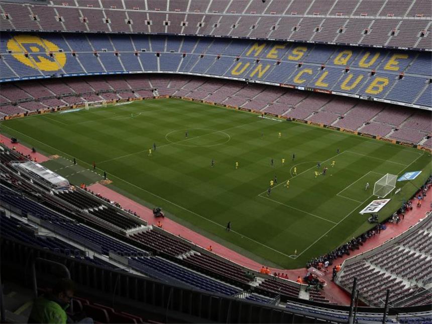 Hunderte Verletzte nach Gewalt bei Katalonien-Abstimmung Aus Protest gegen die Gewalt beschloss der FC Barcelona, das Spiel gegen UD Las Palmas unter Ausschluss der Öffentlichkeit auszutragen. Foto: Manu Fernandez