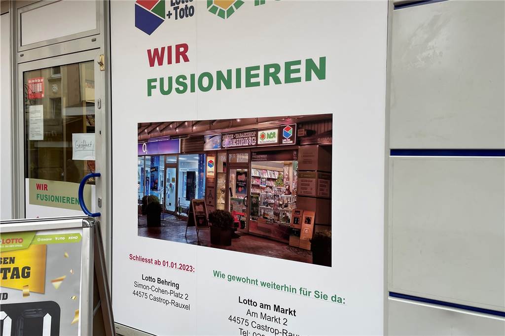 Geschäftsaufgabe nach fast 30 Jahren: „Die Nebenkosten explodieren“ Lotto Behring und Lotto am Markt in Castrop-Rauxel fusionieren.