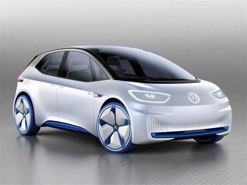 Der I.D. soll zum Volkswagen unter den Elektroautos werden Ausblick auf das Ende des Jahrzehnts: Die Designstudie I.D. will auf das Elektroauto einstimmen, das VW dann auf den Markt bringen will und für elektrische Massenmobilität à la Käfer oder Golf sorgen soll. Foto: Volkswagen AG