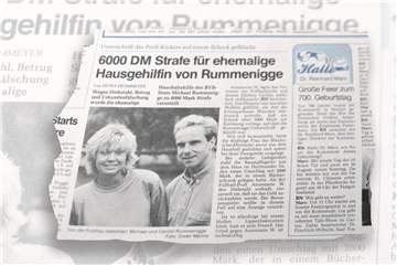 Ausriss aus den Ruhr Nachrichten vom 22. August 1990.