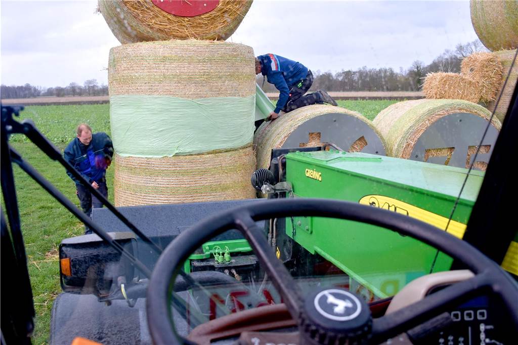 Außer Konkurrenz hat der erweiterte KLJB-Bezirksvorstand auf Strohpuppen direkt neben dem Karpaten-Gelände aufgestellt. 20 Ortsgruppen liefern sich noch bis Mitte April einen Wettbewerb um die beste Figur.