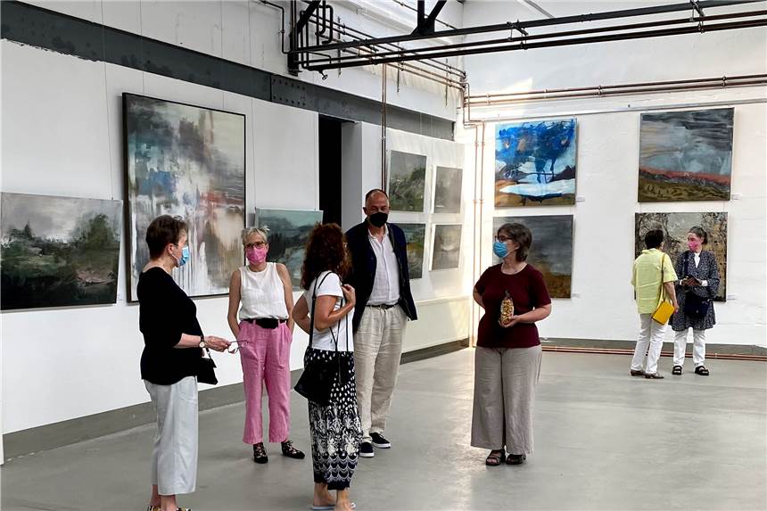 Ausstellung in Kunsthalle Burkamp in Haltern jetzt für Besucher geöffnet Die Ausstellung „Landscapes“ ist in den lichtdurchfluteten Räumen der Kunsthalle Burkamp zu sehen.