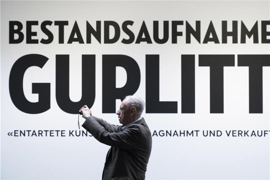 Cézanne aus Gurlitt-Nachlass bleibt in Bern Ausstellungseröffnung „Bestandsaufnahme Gurlitt. Entartete Kunst - beschlagnahmt und verkauft“ 2017 in Bern. Foto: Peter Klaunzer