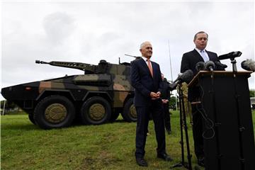 Australiens Ministerpräsident Malcolm Turnbull kündigte den Kauf von 211 der Radpanzer von Rheinmetall an. Foto: Dan Peled