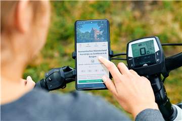 Auswählen und losfahren: Rund 140 Tourenvorschläge für einen Ausflug mit dem Fahrrad bietet die Freizeit-App komoot.