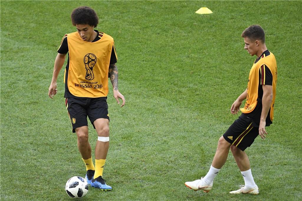 Sancho verpasst mit England Finale der Nations League - diese Spieler sind noch im Einsatz Axel Witsel (l.) und Thorgan Hazard treffen mit Belgien auf Kasachstan und Schottland.