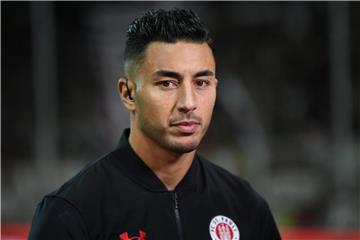 Aziz Bouhaddouz wurde vom DFB- Sportgericht für ein Spiel gesperrt. Foto: Daniel Reinhardt