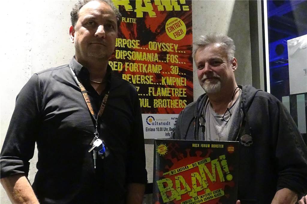 Heavy Metal, Rap und leise Töne : „BAAM“- Rocknacht im Treffpunkt Altstadt "BAAM" ist ihr Baby: Karim Laiquddin und Christian Joswig wollen Dorstener Musiker fördern.