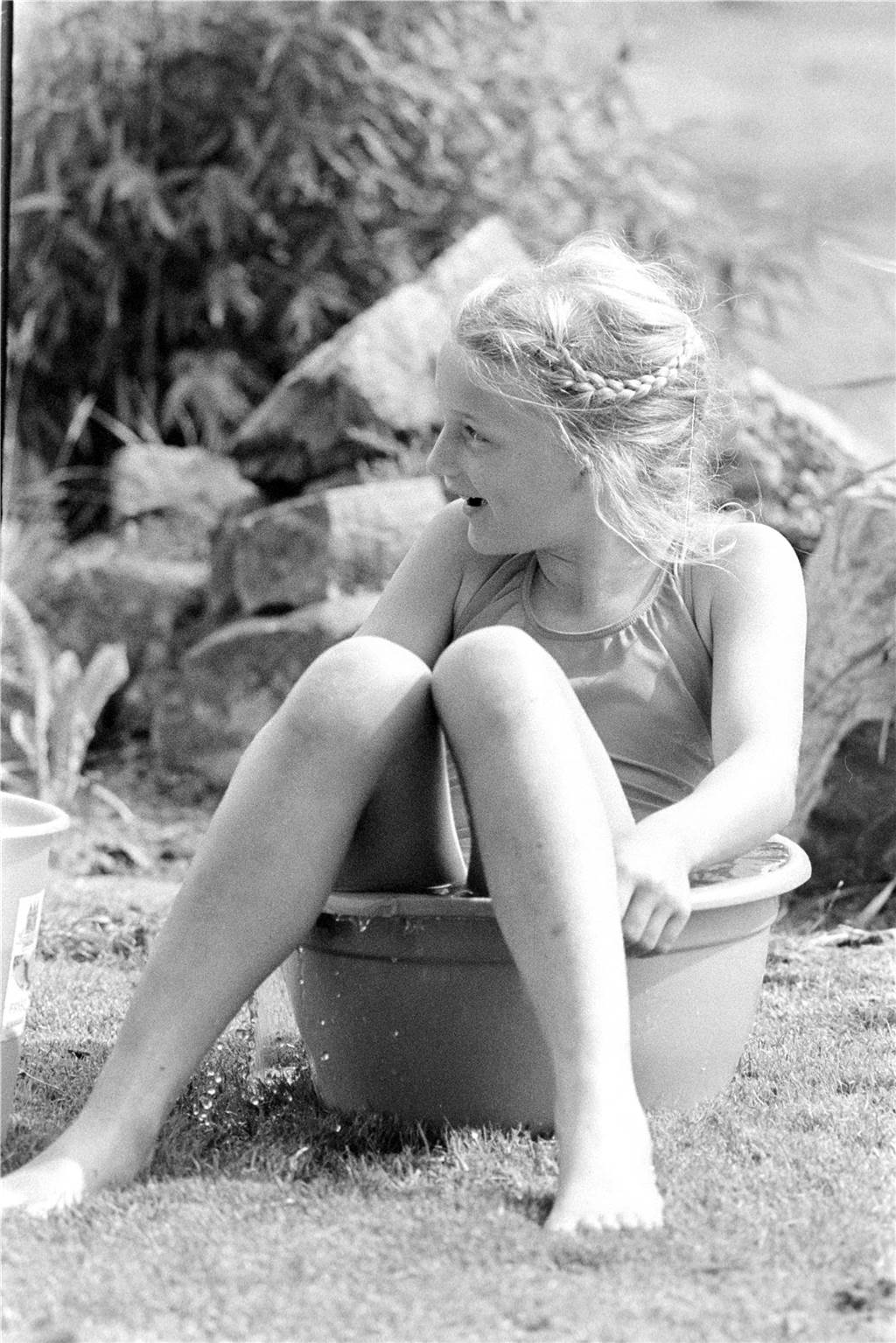 Badespaß im Juli 1980 in Lünen.