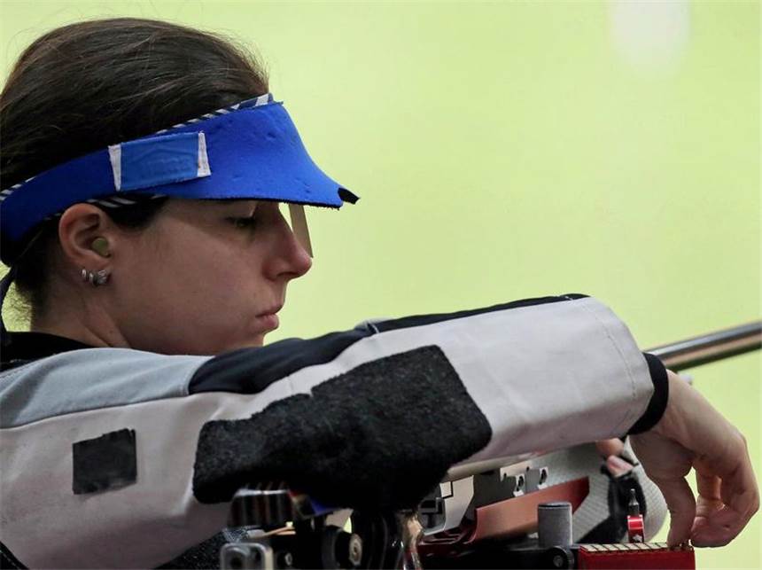 Weltmeisterin Engleder bezwingt Pfeilschifter - Rio neues Ziel Barbara Engleder: «Ich habe heute schlecht angefangen, aber dann super aufgehört» Foto: Lindsey Parnaby