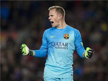 Barça-Keeper Marc-André ter Stegen spielt im Pokal zu null. Foto: Alejandro Garcia