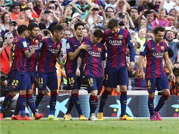 Barcelona bleibt Tabellenführer der Primera Divison. Foot: Toni Albir Foto: Toni Albir