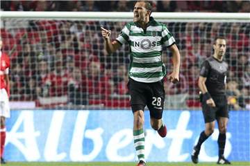Bas Dost hat einen Dreijahresvertrag bei Sporting Lissabon unterschrieben. Foto: Miguel A. Lopes/LUSA