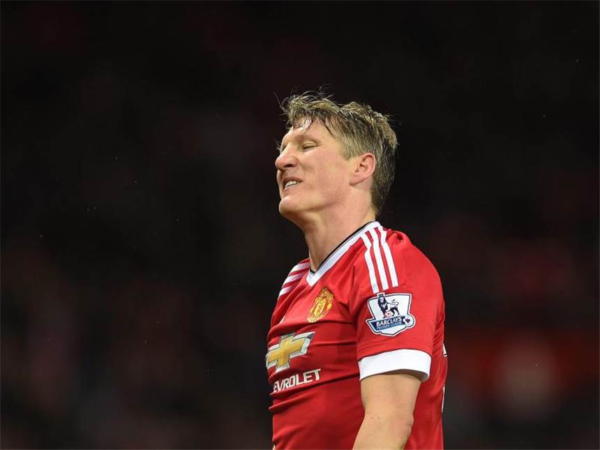 Rüffel von van Gaal: «Sehen nicht den besten Schweinsteiger» Bastian Schweinsteiger wurde von ManUnited-Coach van Gaal kritisiert. Foto: Peter Powell