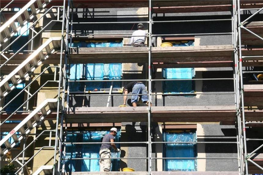 Bau von Eigentumswohnungen im Berliner Stadtteil Prenzlauer Berg. Foto: Lothar Ferstl