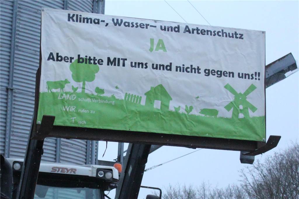 Bauern aus Schermbeck und Raesfeld demonstrierten.