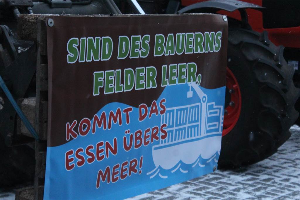 Bauern aus Schermbeck und Raesfeld demonstrierten.