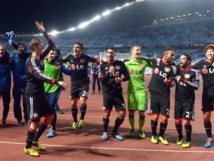 Leverkusen strotzt vor neuem Selbstvertrauen Bayer Leverkusen hat das Achtelfinale der Champions League erreicht. Foto: Federico Gambarini