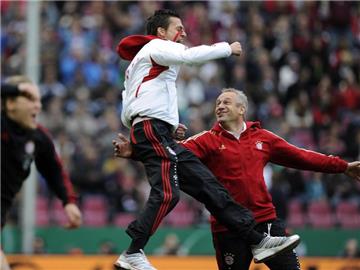 Bayern streitet sich mit Wolfsburg und Frnakfurt um den Titel. Foto: Marius Becker