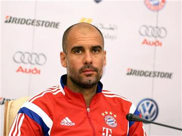 Bayern-Trainer Pep Guardiola lobte Arjen Robben. Foto: Ahmed Yosri