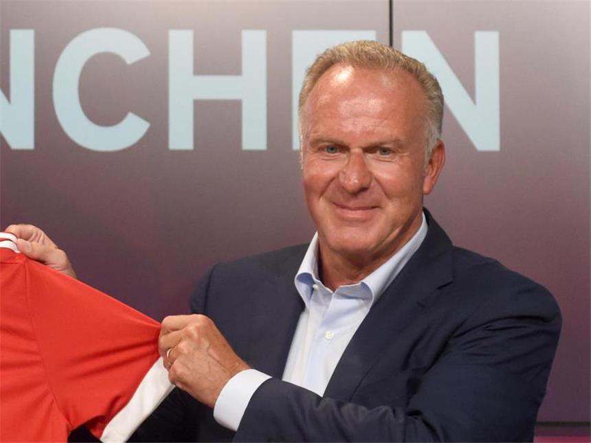 Rummenigge zu Neymar-Transfer: "Andere Philosophie fahren" Bayern-Vorstandschef Karl-Heinz Rummenigge sieht einen Millionen-Transfer, wie den von Neymar, nicht mit der Vereinspolitik vereinbar. Foto: Felix Hörhager