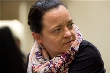 Beate Zschäpe auf der Anklagebank beim NSU-Prozess vor dem Oberlandesgericht München. Foto: Tobias Hase