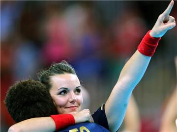 Beatriz Fernandez Ibanez feiert mit Spanien die erste Olympia-Medaille. Foto: Srdjan Suki