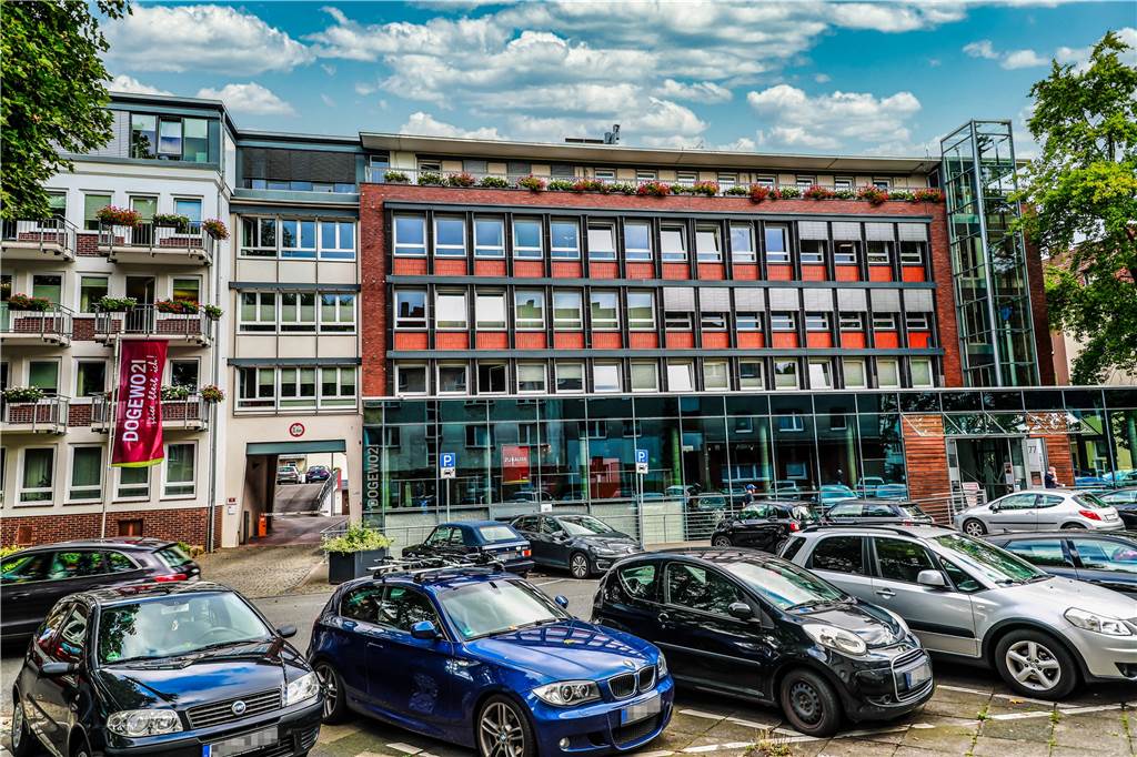 Hunderte Wohnungen auf Ex-Betriebshof von DSW21 geplant Beengte Verhältnisse: der Dogewo-Sitz an der Landgrafenstraße.