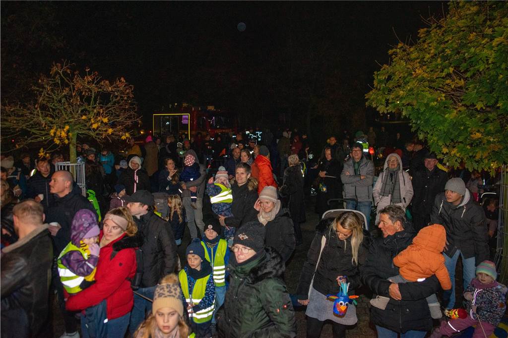 Begleitet von Hunderten Kindern und Erwachsenen mit bunten Laternen zog St. Martin am Samstag (11.November) durch Cappenberg. Nach Angaben der Organisatoren waren rund 600 Peronen beim Umzug dabei.