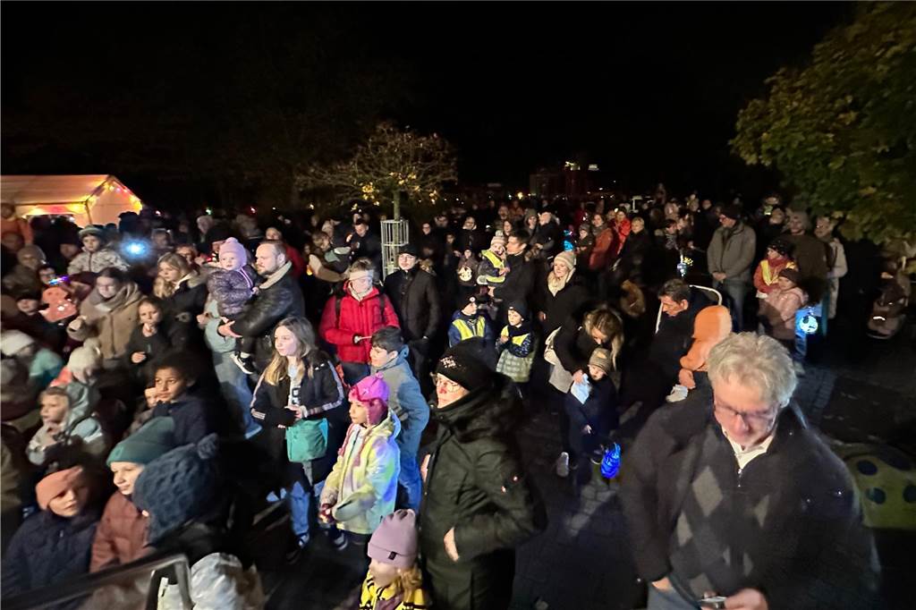 Begleitet von Hunderten Kindern und Erwachsenen mit bunten Laternen zog St. Martin am Samstag (11.November) durch Cappenberg. Nach Angaben der Organisatoren waren rund 600 Peronen beim Umzug dabei.