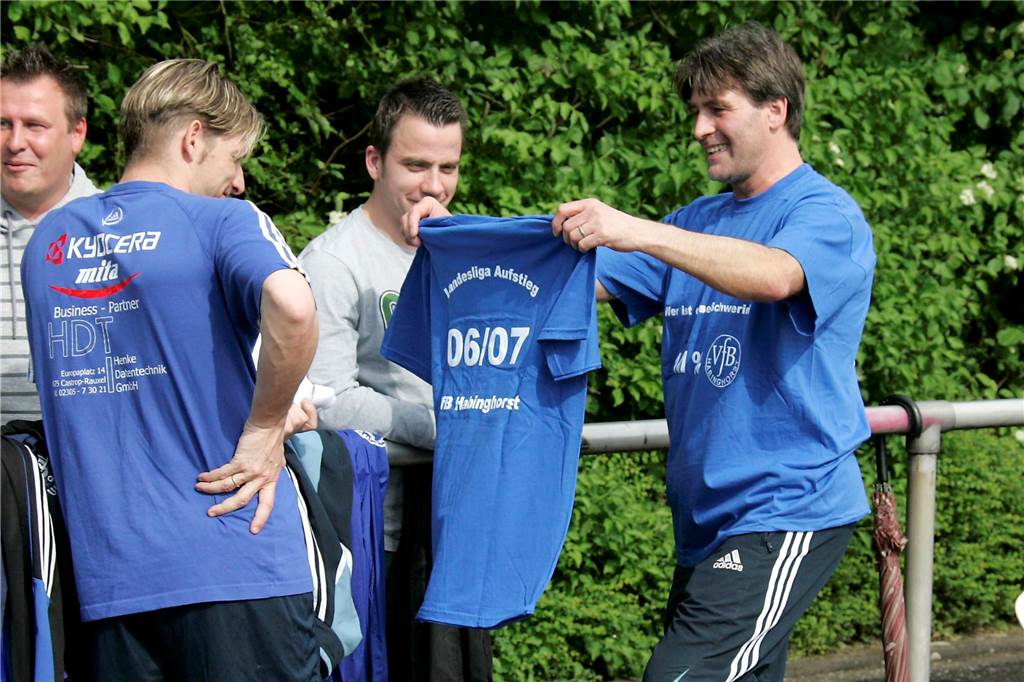 Bei BW Huckarde feierte der VfB Habinghorst am 14. Mai 2007 den Landesliga-Aufstieg.