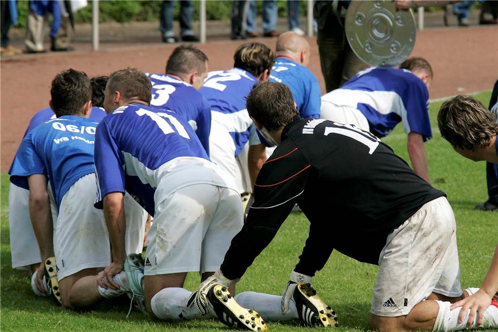 Bei BW Huckarde feierte der VfB Habinghorst am 14. Mai 2007 den Landesliga-Aufstieg.