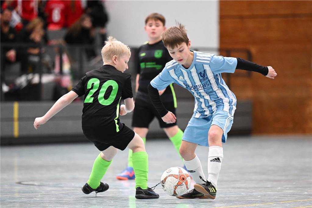 Bei den E-Junioren hat der TuS Haltern am See den Titel geholt. Mit 13 Punkten aus fünf Spielen landete der TuS vor dem SV Hullern (zehn Punkte) und dem SV Bossendorf (8 Punkte).