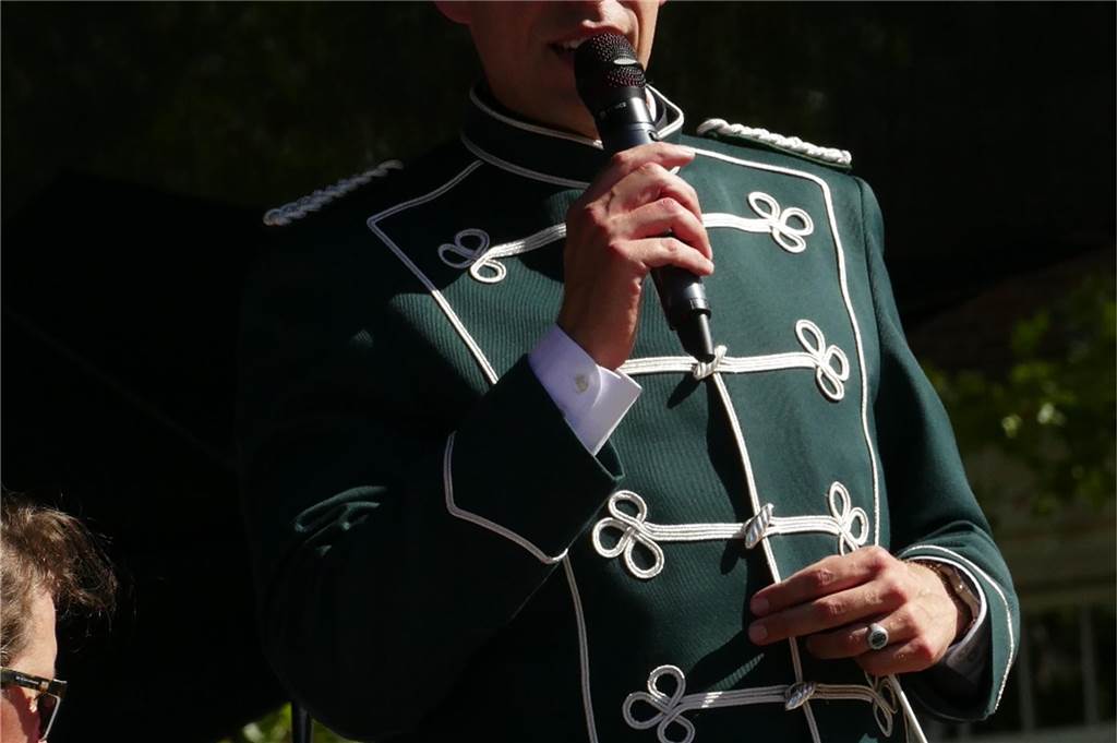 Bei den Marktplatztönen stand am Sonntag das große Husarenkonzert auf dem Plan.