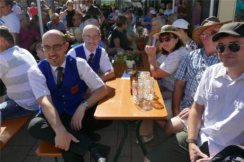 Bei den Marktplatztönen stand am Sonntag das große Husarenkonzert auf dem Plan.