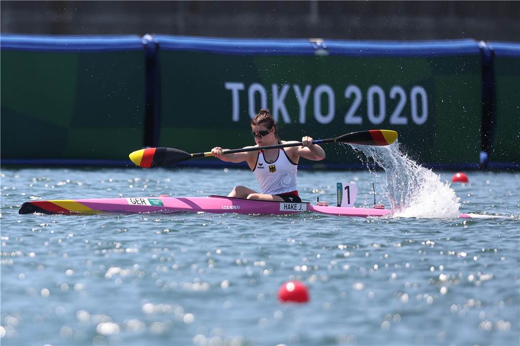 Lüner Kanufahrerin Jule Hake vor zweiter Olympia-Teilnahme: Jule Hake bei den Olympischen Spielen 2021.