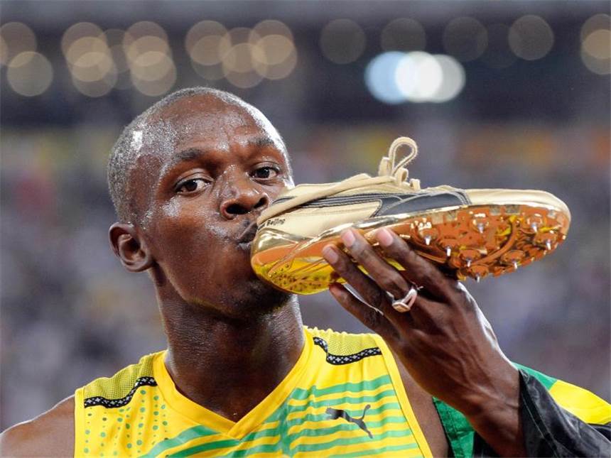 Bolt, Phelps, Williams: Wer wird der Spiele-Star? Bei den Sprintern kann Usain Bolt historische Zahlen aufstellen. Foto: Gero Breloer