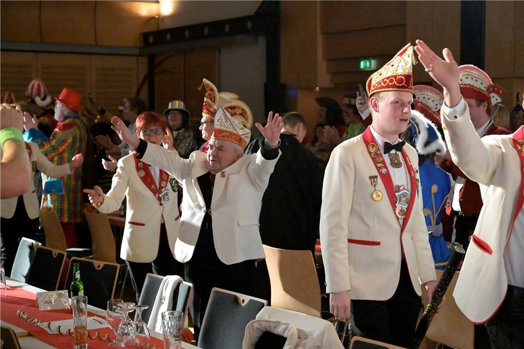 Bei der Galasitzung der Interessensgemeinschaft Werner Karneval (IWK) im Kolpingsaal wurde am Samstag (28.1.) ausgelassen gefeiert.