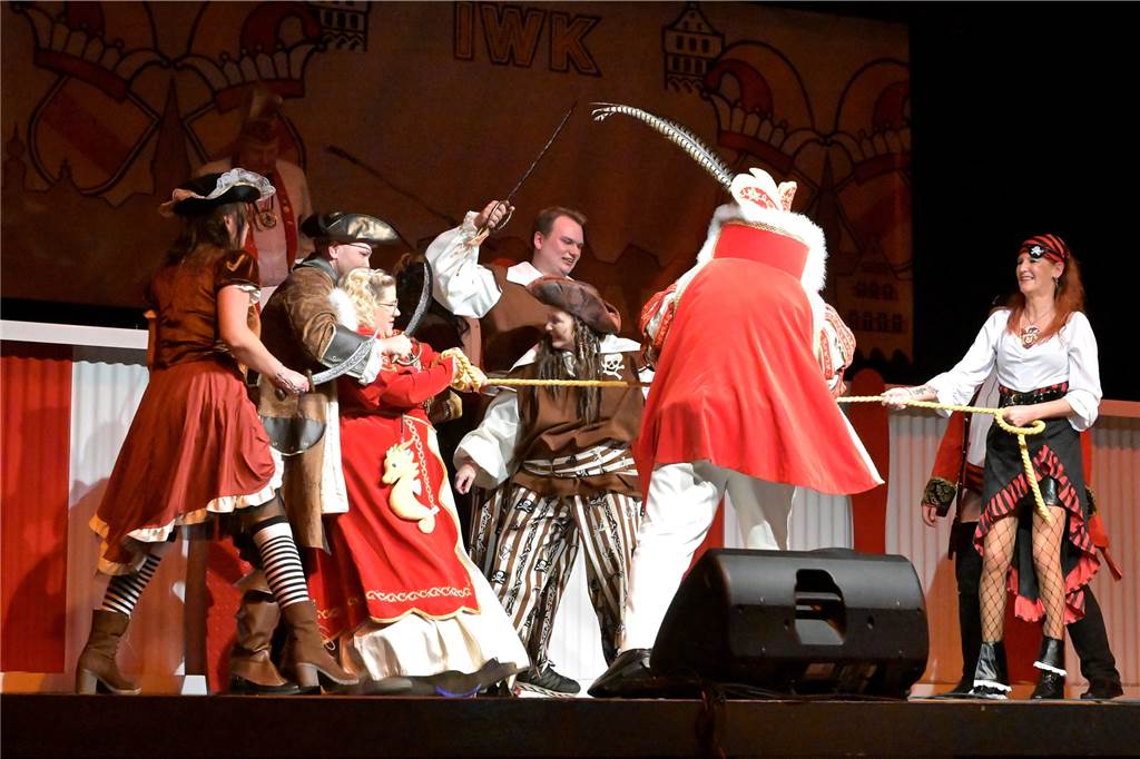 Bei der Galasitzung der Interessensgemeinschaft Werner Karneval (IWK) im Kolpingsaal wurde am Samstag (28.1.) ausgelassen gefeiert.
