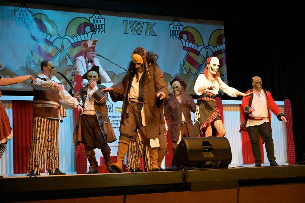 Bei der Galasitzung der Interessensgemeinschaft Werner Karneval (IWK) im Kolpingsaal wurde am Samstag (28.1.) ausgelassen gefeiert.