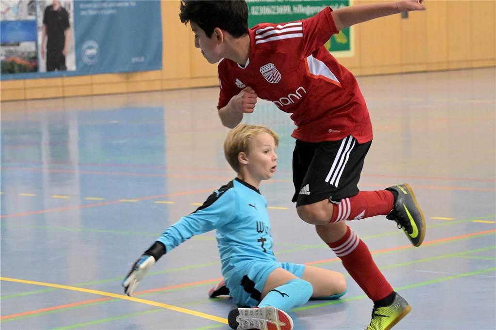 Bei der Hallenstadtmeisterschaft der E-Junioren setzte sich der SV Preußen Lünen durch.