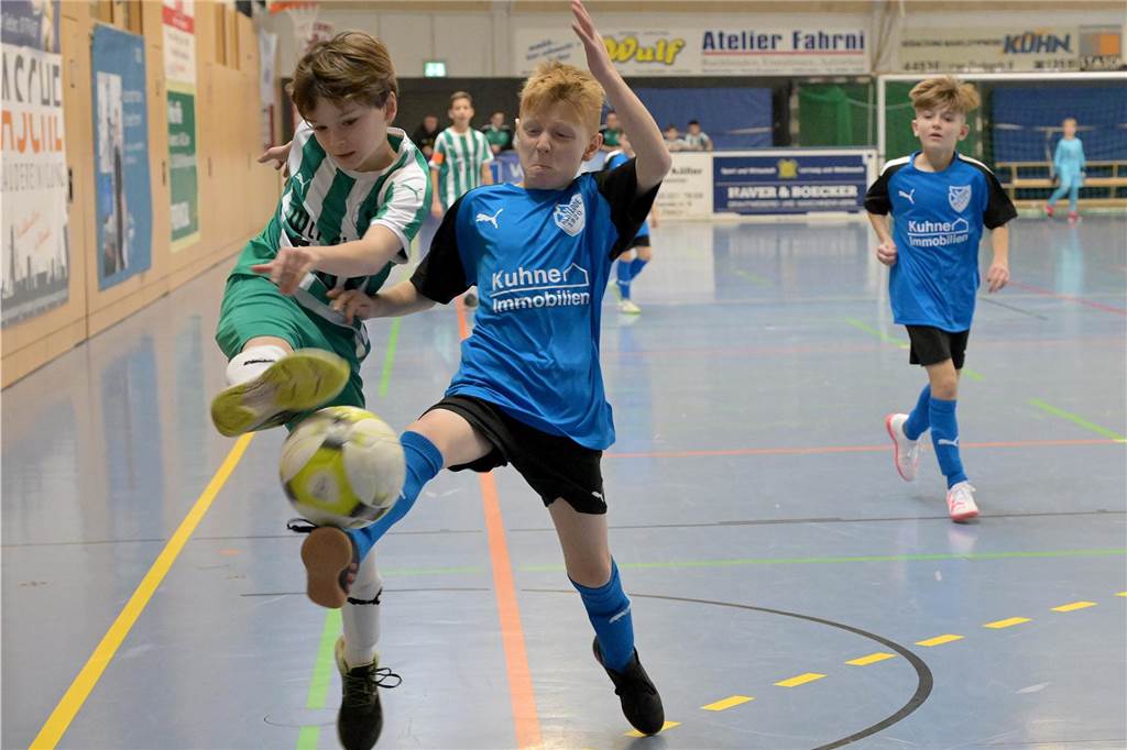 Bei der Hallenstadtmeisterschaft der E-Junioren setzte sich der SV Preußen Lünen durch.
